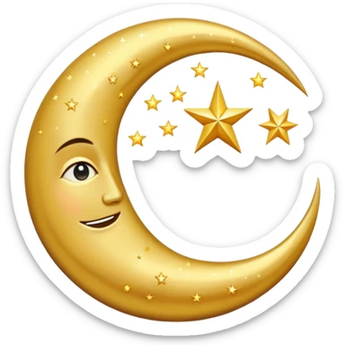 Croissant de lune musulman sticker