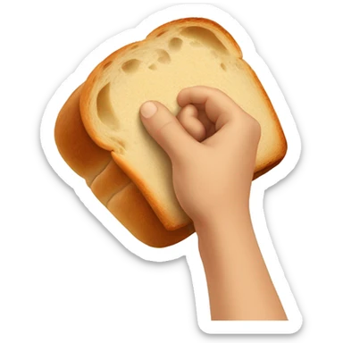 fist bump with bread sticker