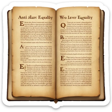 bible anti slavery and equality sticker