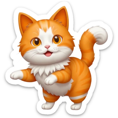 Cat twerking sticker