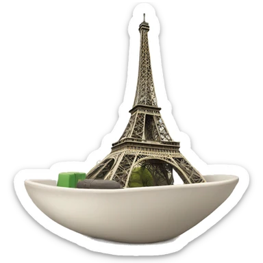 tour eiffel con boina sticker