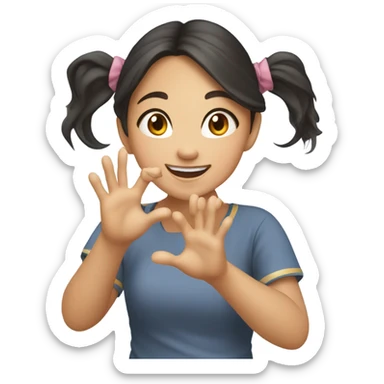 Thai girl loves me sticker