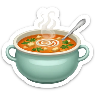 create soup bolw sticker