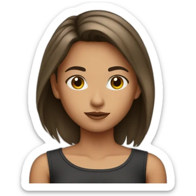 Girl with crop top sticker