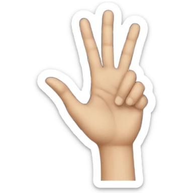 Israel flag and Hand peace sticker