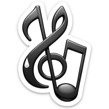 musical note sticker