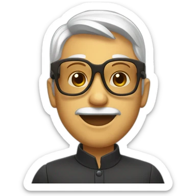 Roux a lunettes sticker