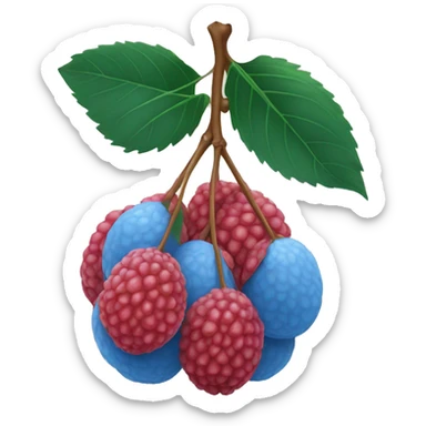 Lychee Blue color sticker