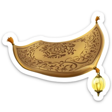 Aladin carpet fly sticker