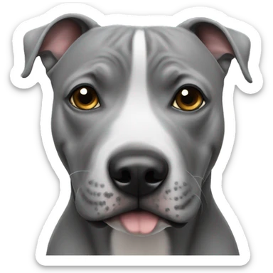 grey staffy sticker