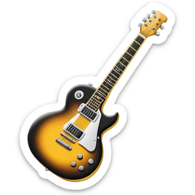 Bana elinde elektronik gitar olan bir kulaklıklı gözlüklü bir emoji yapar mısın elektronik gitar siyah olsun sticker