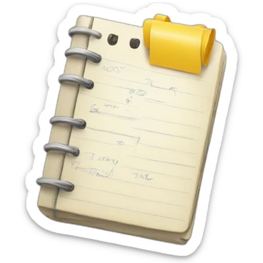 a diary full of appointments sticker