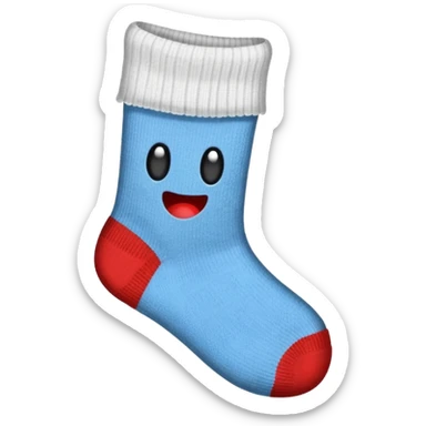 sock with toe ripped sticker