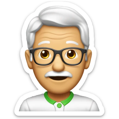 abuelo con el logo de PIMIENTO NIÑO Asesores de Seguros  sticker