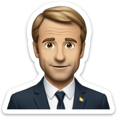 Macron qui Ken brigit sticker