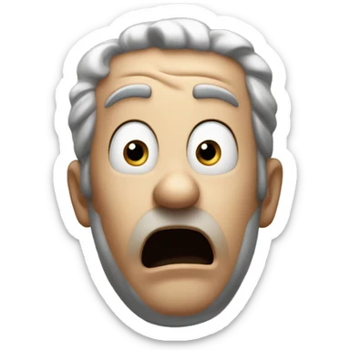 astonished ermie sticker