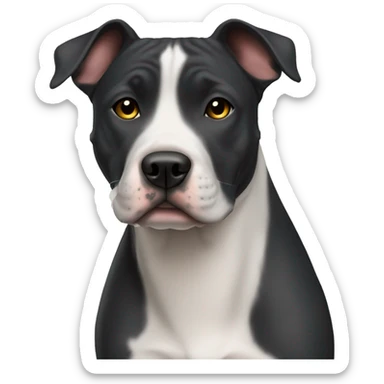 Amstaff black sticker