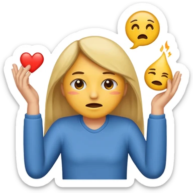 Create me an emoji of how someone would feel after a crazy stressful day and they are just over it sticker