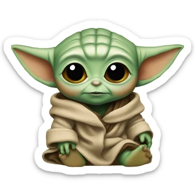 Baby yoda sticker