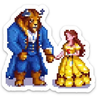 Beauty and the Beast sticker