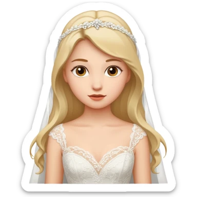 girl wedding girl sticker