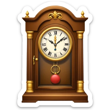 grandfather clock sticker
