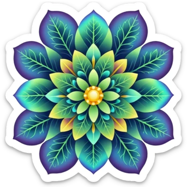 campo morfogenetico - fractal sticker