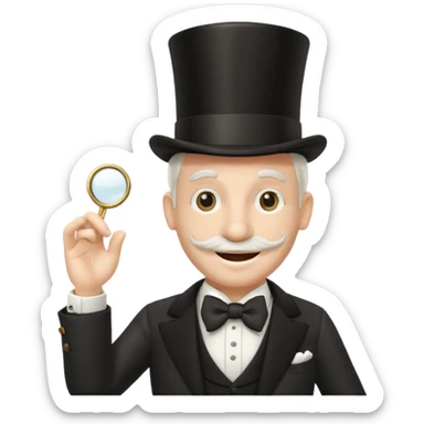 monopoly man emoji sticker