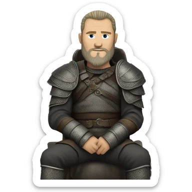 Ragnar on a game of thrones dragon sticker