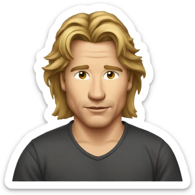 val-kilmer cartoon wearing tee sticker
