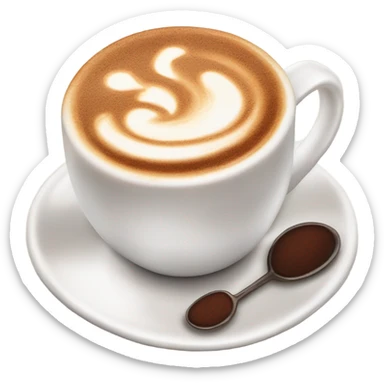 hot cappuccino sticker