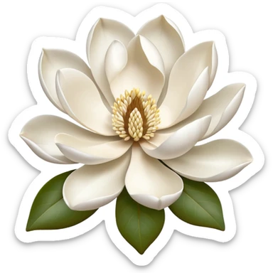 magnolia flower sticker