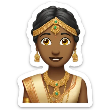 Indienne qui chante à un mariage sticker