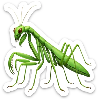 Praying mantis sticker