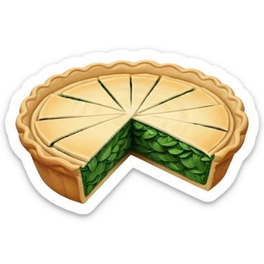 spinach pie sticker