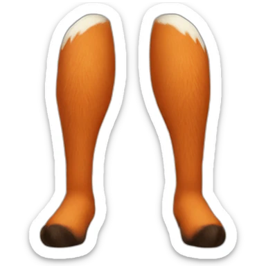 fox thighs sticker