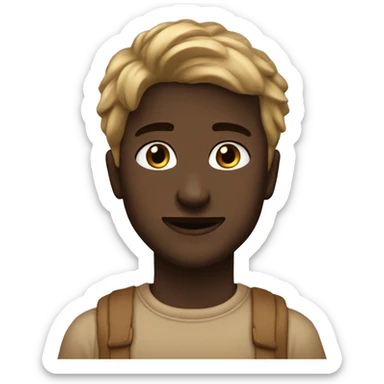 Brown and beige aesthetics ￼ sticker