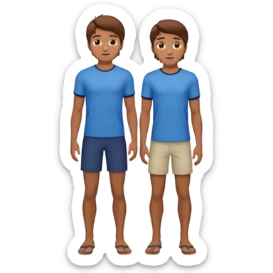 barbie merliah summers as a guy with brown har and brown eyes and tanned skin and full body sticker