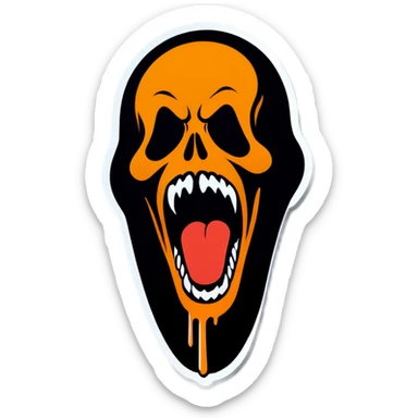 Scream sticker