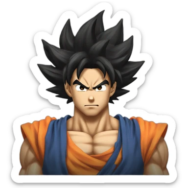afro goku supersaiyajin sticker