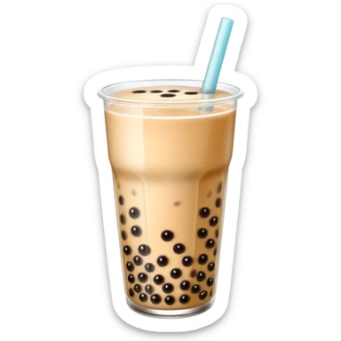 Bubble tea sticker