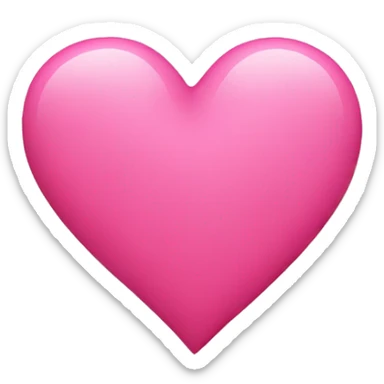 Pink heart sticker