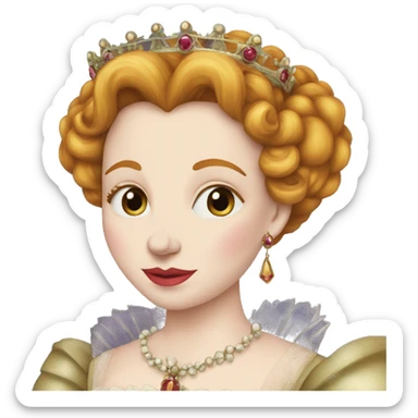queen elizabeth I faerie queene sticker