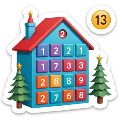 advent calendar sticker