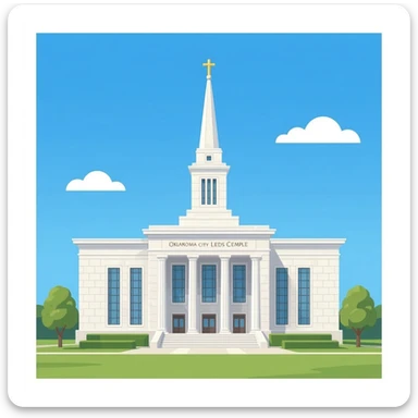 oklahoma city LDS temple sticker
