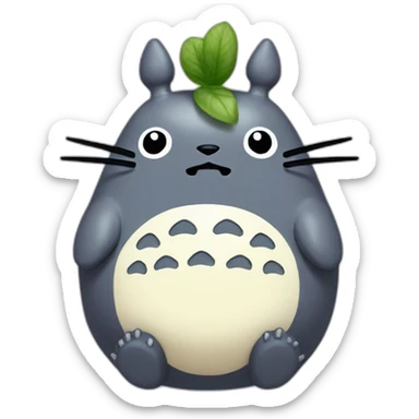 Totoro ocarina sticker