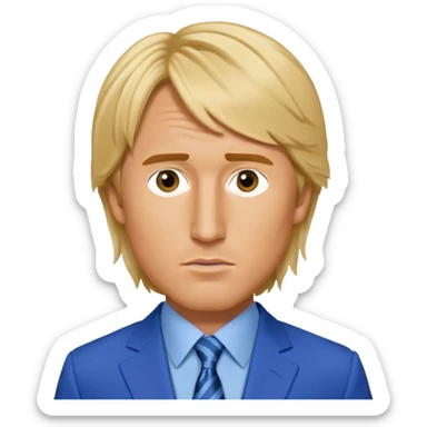 owen wilson in zoolander sticker