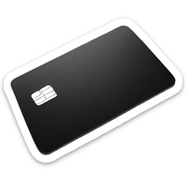 black credit card sticker