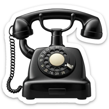 Rotary Telephone sticker