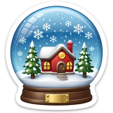 snow-globe sticker
